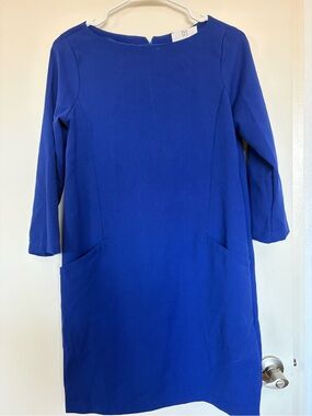 Womens Long Sleeve Dress in Royal Blue